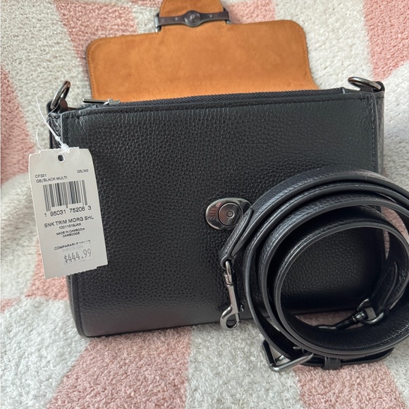 NWT snake trim Morgan satchel - Picture 5 of 9